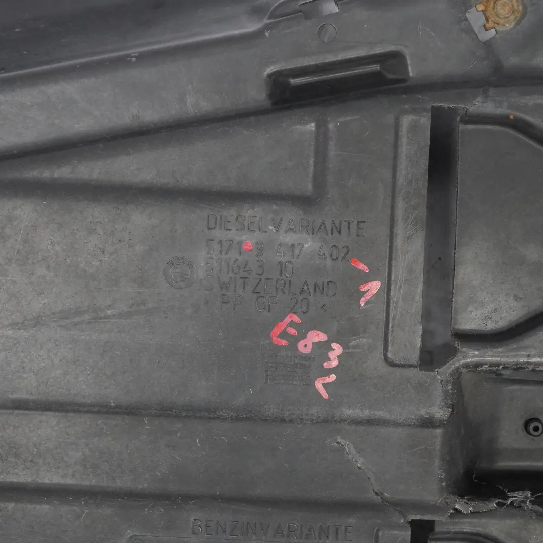 BMW X3 E83 Cubierta Panel Protección Depósito Combustible Izquierdo - SKU 3417402-1 - Número de pieza 3417402