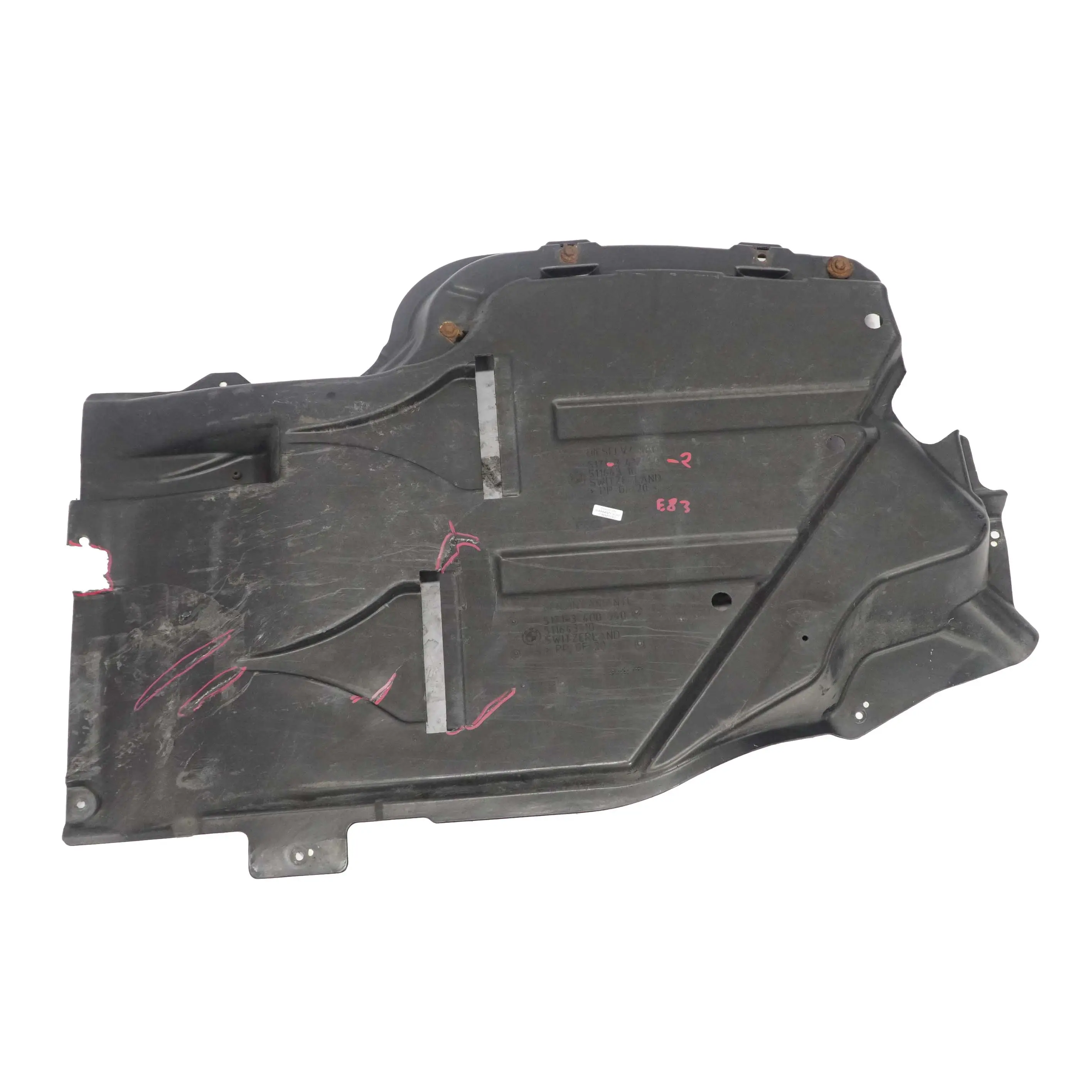 BMW Tanque De Combustible Derecho O / Escudo Panel De Proteccion Diesel 3417403