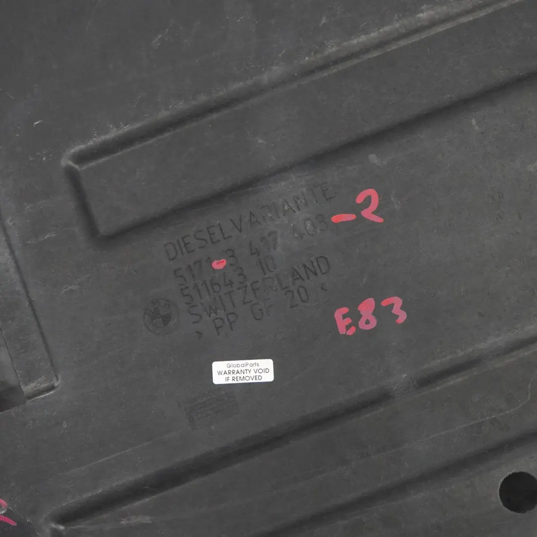 Kraftstofftankschutz Tank Abdeckung Rechts Diesel für BMW X3 E83 mit Teilenummer 3417403 BMW X3 E83 Kraftstofftankschutz Tank Abdeckung Rechts Diesel - SKU 3417403-2 - Teilenummer 3417403