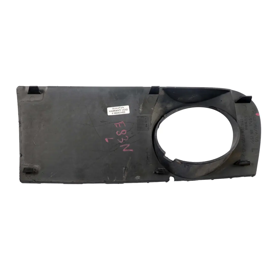 BMW X3 E83 LCI Parachoques Delantera Rejilla Cerrada Izquierda M Sport - SKU 3417725 - Número de pieza 3417725