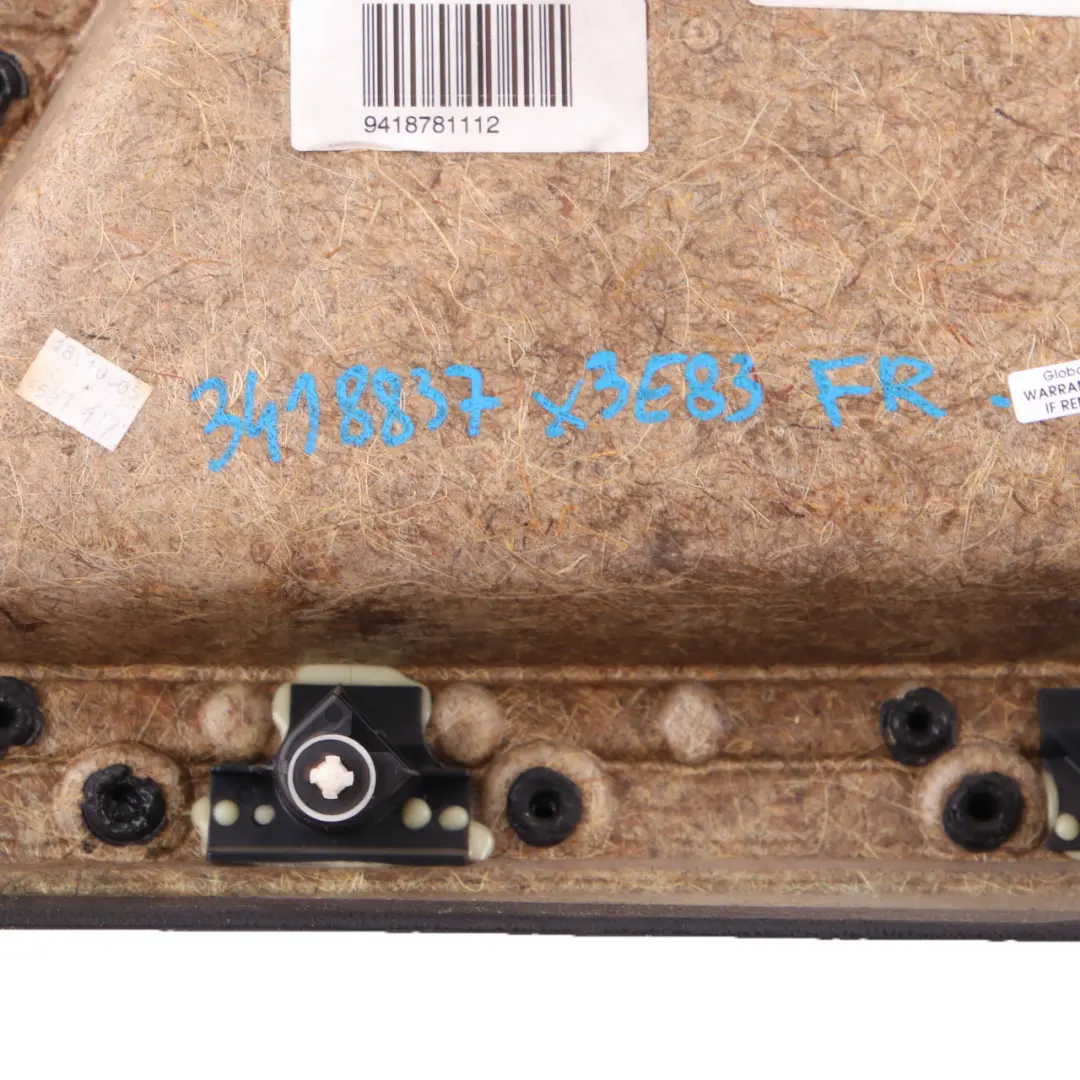 Scheda Porta Porta Anteriore Sinistra Rivestimento Interno Pelle Nero per BMW X3 E83 con numero di parte 3418837 BMW X3 E83 Scheda Porta Porta Anteriore Sinistra Rivestimento Interno Pelle Nero - SKU 3418837 - Numero di parte 3418837