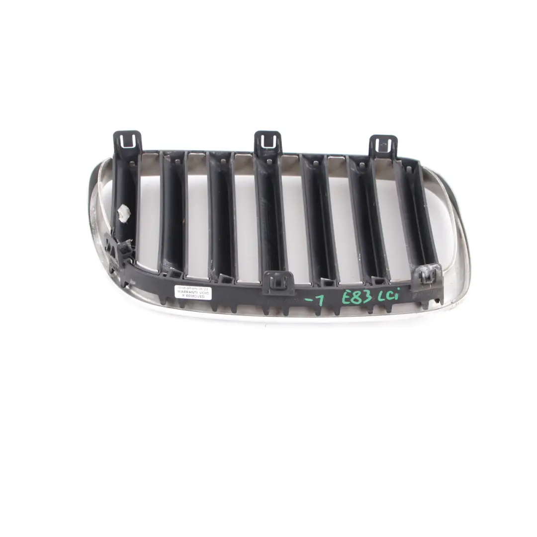 Niere Grill Ziergitter Vorne Links Chrom für BMW X3 Series E83 LCI mit Teilenummer 3420087 BMW X3 Series E83 LCI Niere Grill Ziergitter Vorne Links Chrom - SKU 3420087-1 - Teilenummer 3420087