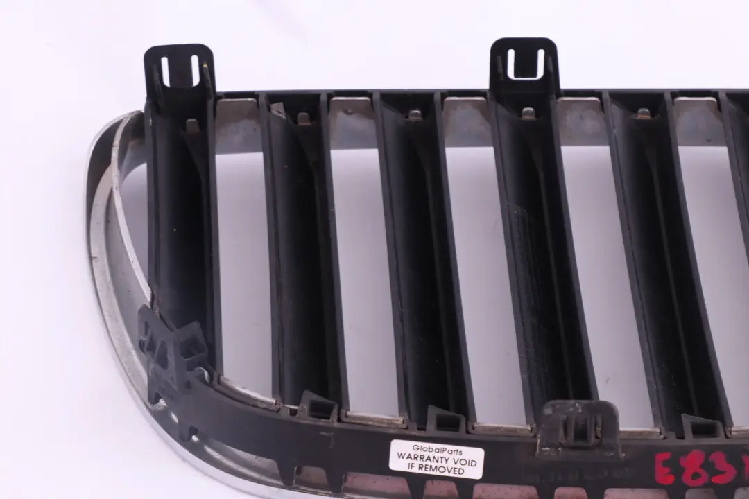 BMW X3 E83 LCI Front Bumper Centre Grille Kidney Left N/S Chrome - SKU 3420087 - Part number 3420087