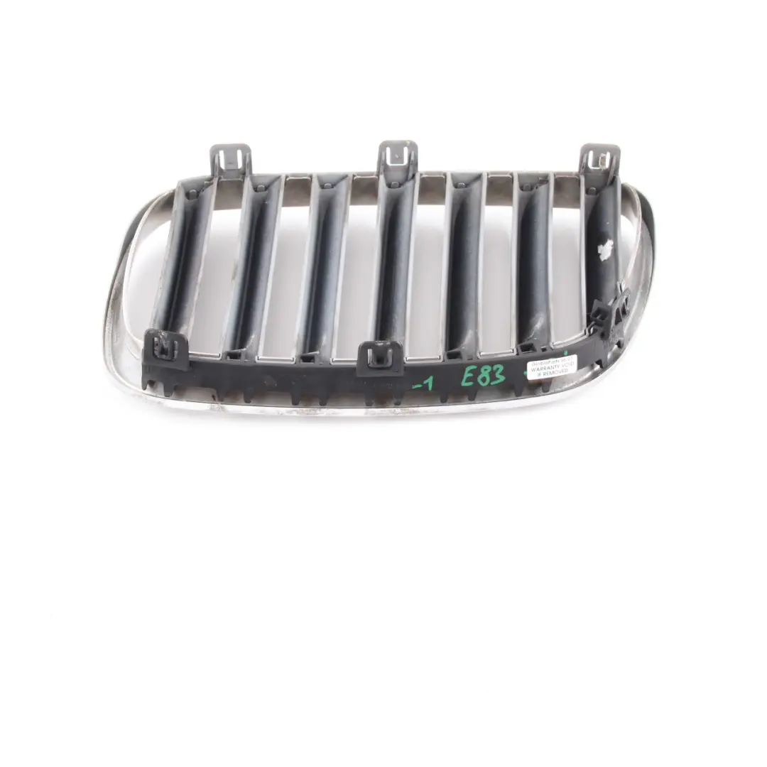 Front Bumper Centre Grille Kidney Right O/S Cover Chrome to BMW X3 E83 LCI with Part number 3420088 BMW X3 E83 LCI Front Bumper Centre Grille Kidney Right O/S Cover Chrome - SKU 3420088-1 - Part number 3420088