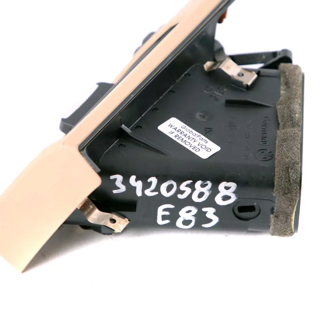 BMW X3 Series E83 LCI Fresh Air Grille Right Dash Vent Dashboard Beige 3415974 - SKU 3420588 - Part number 3420588