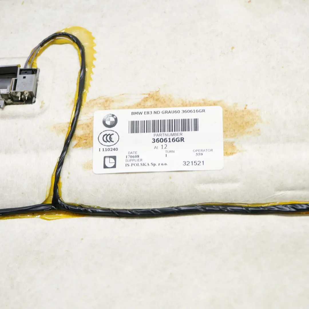 Headlining Roof Lining Trim Panel Grau Grey to BMW X3 Series E83 with Part number 3420640 BMW X3 Series E83 Headlining Roof Lining Trim Panel Grau Grey - SKU 3420640 - Part number 3420640