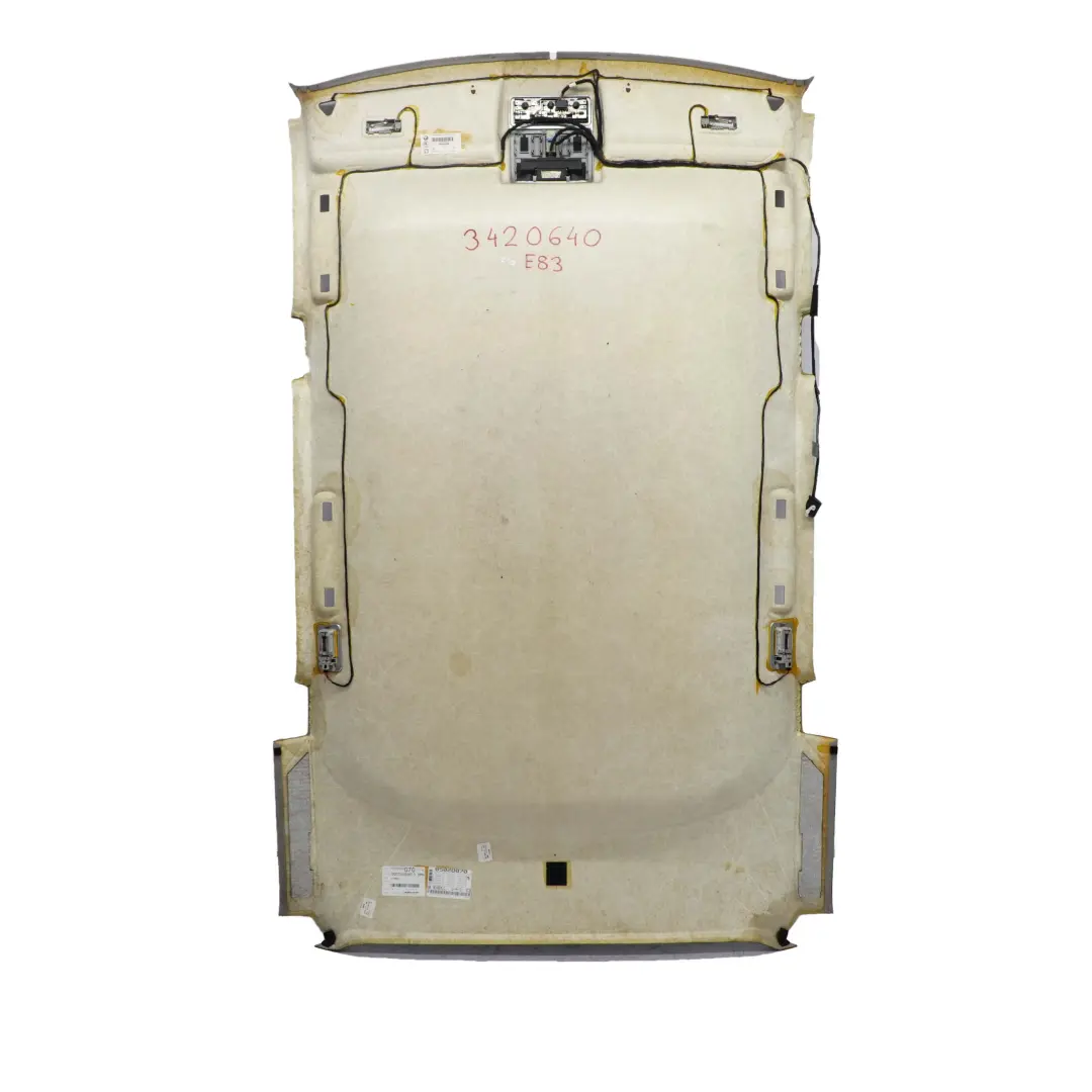 Headlining Roof Lining Trim Panel Grau Grey to BMW X3 Series E83 with Part number 3420640 BMW X3 Series E83 Headlining Roof Lining Trim Panel Grau Grey - SKU 3420640 - Part number 3420640