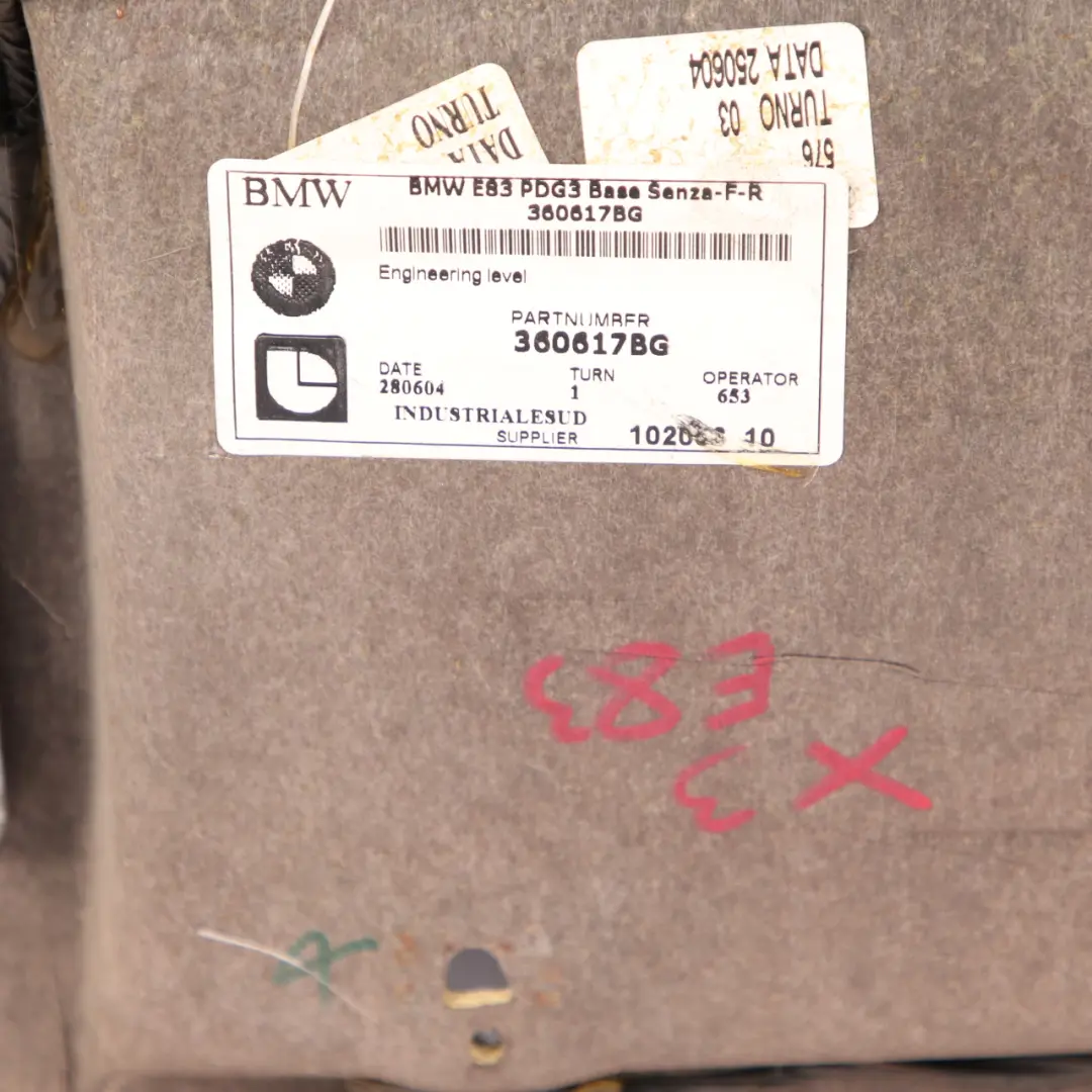 Roof Headlining BMW X3 E83 Panoramic Lining Trim Panel Cover Grey to with Part number 3420645 Roof Headlining BMW X3 E83 Panoramic Lining Trim Panel Cover Grey - SKU 3420645 - Part number 3420645