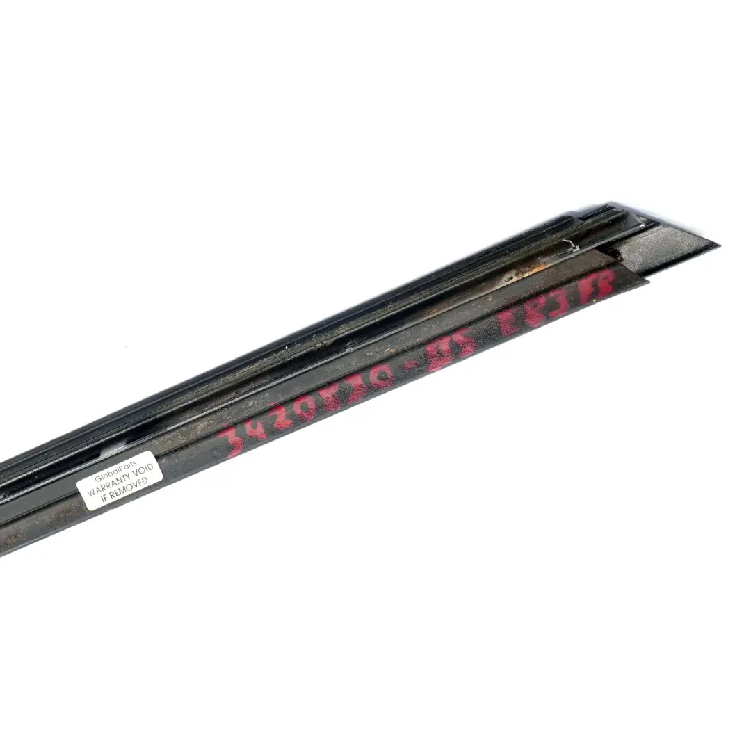 BMW X3 E83 Front Right O/S Windscreen Drip Moulding Trim Black Sapphire - 475 - SKU 3420830-BS - Part number 3420830