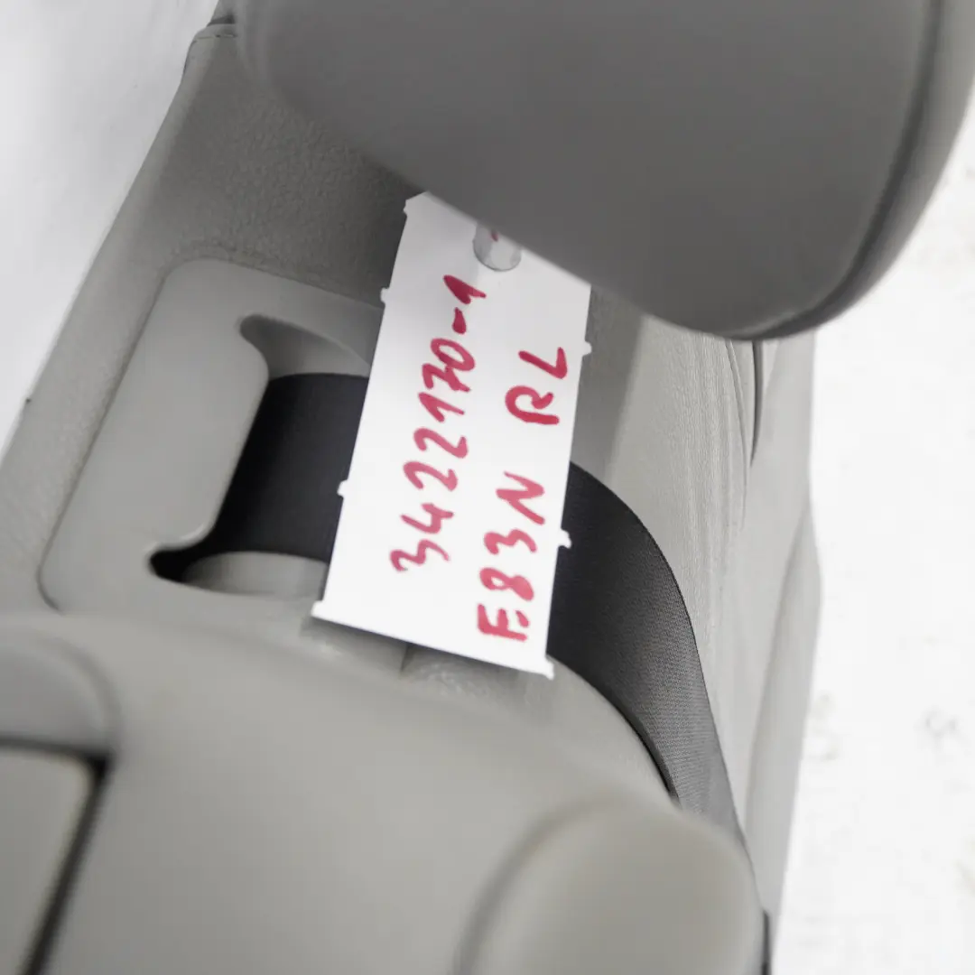 BMW LCI Trasero Izquierdo Interior Asiento Banco Respaldo Funda Cuero Gris - SKU 3422170-1 - Número de pieza 3422170