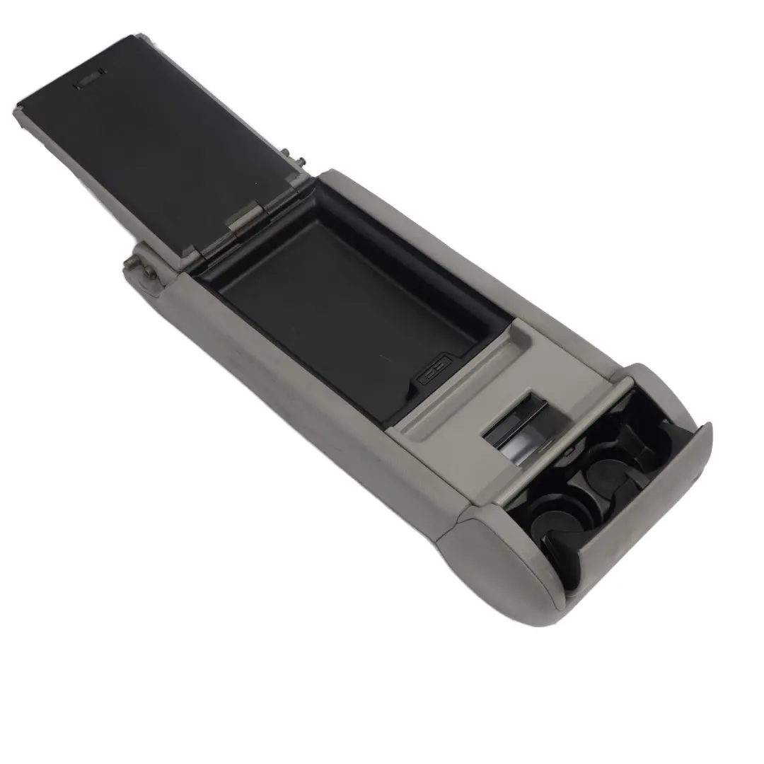  Centre Armrest BMW X3 E83 LCI Rear Seat Cup Holder Pocket Tray Grey Leather - SKU 3422261 - Part number 3422261
