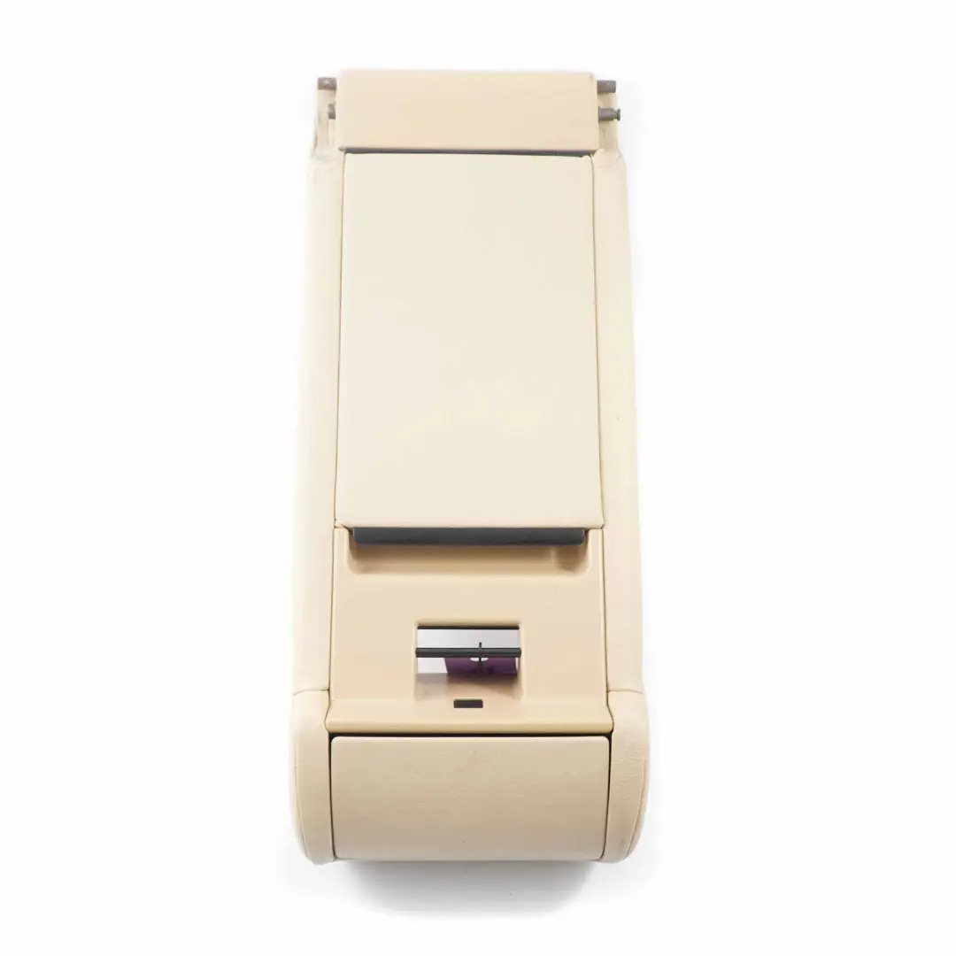  Centre Armrest BMW X3 E83 LCI Rear Seat Cup Holder Pocket Tray Beige Leather - SKU 3422264-1 - Part number 3422264
