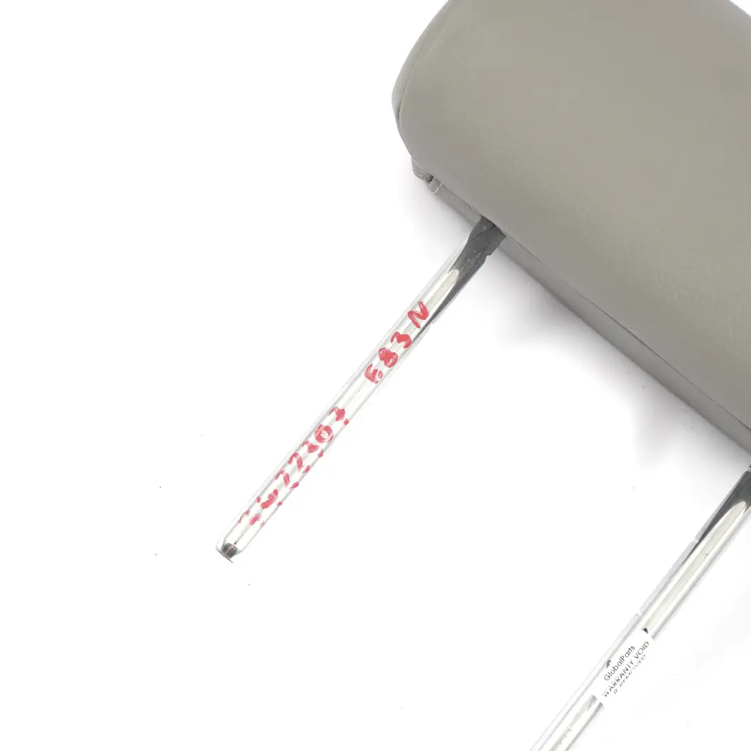 Headrest Rear Seat Left Right N/O/S Grey Leather Nevada to BMW X3 E83 LCI with Part number 3422307 BMW X3 E83 LCI Headrest Rear Seat Left Right N/O/S Grey Leather Nevada - SKU 3422307 - Part number 3422307