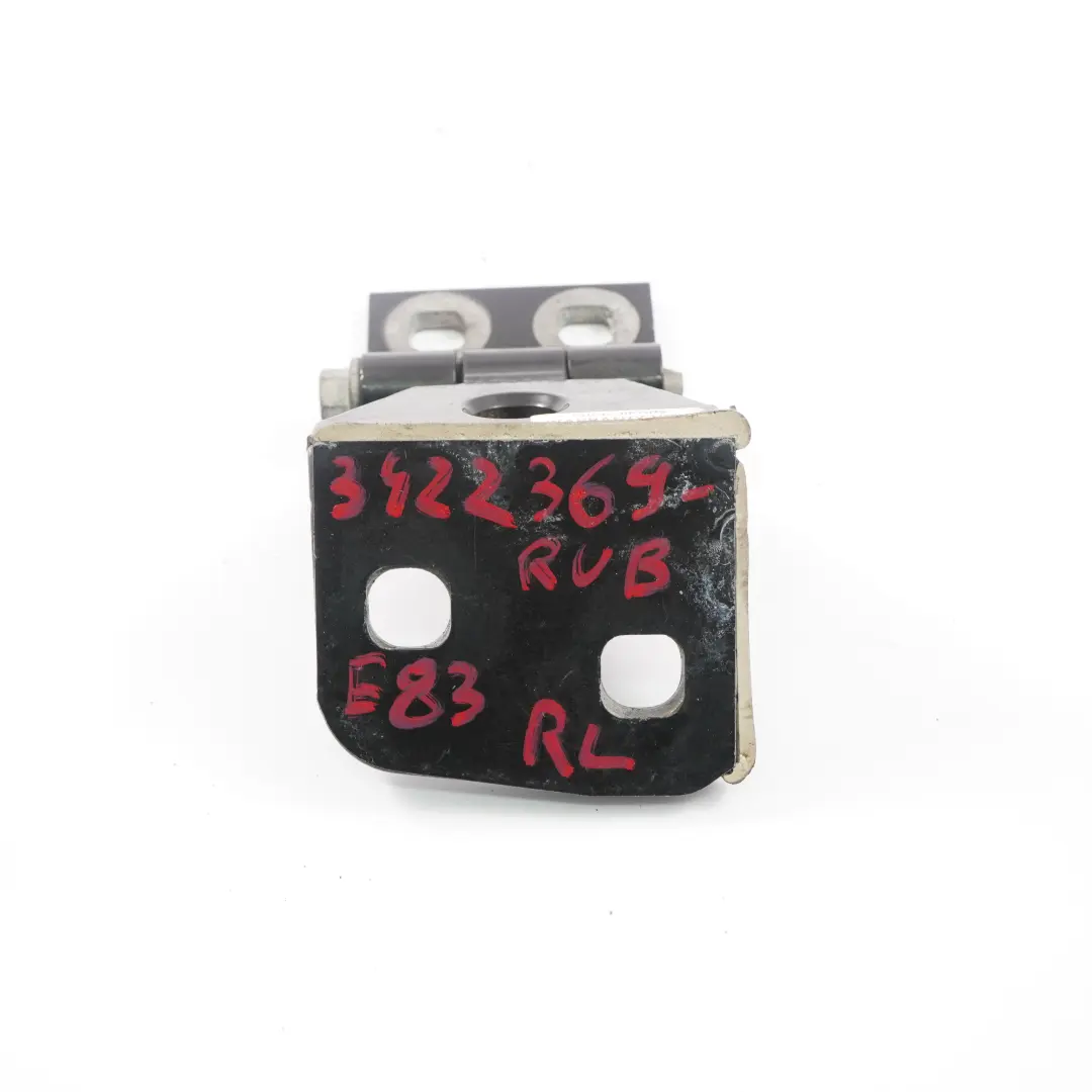 Door Hinge Front Rear Left Upper Top Rubinschwarz Ruby Black to BMW X3 E83 with Part number 3402819 BMW X3 E83 Door Hinge Front Rear Left Upper Top Rubinschwarz Ruby Black - SKU 3422369-RUB - Part number 3402819