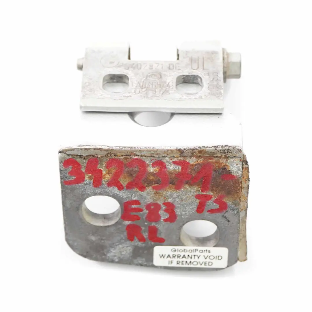Bisagra Puerta Delantera Trasera Izquierda Inferior Titansilber - 354 para BMW X3 E83 con número de pieza 3422371 BMW X3 E83 Bisagra Puerta Delantera Trasera Izquierda Inferior Titansilber - 354 - SKU 3422371-TS - Número de pieza 3422371