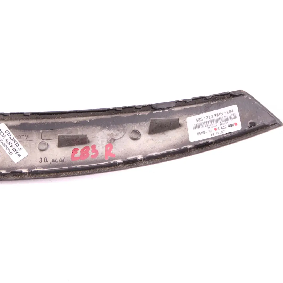 Striscia Trim Interno Maniglia Porta Destra Pioppo Grano Legno per BMW X3 E83 con numero di parte 3422496 BMW X3 E83 Striscia Trim Interno Maniglia Porta Destra Pioppo Grano Legno - SKU 3422496 - Numero di parte 3422496