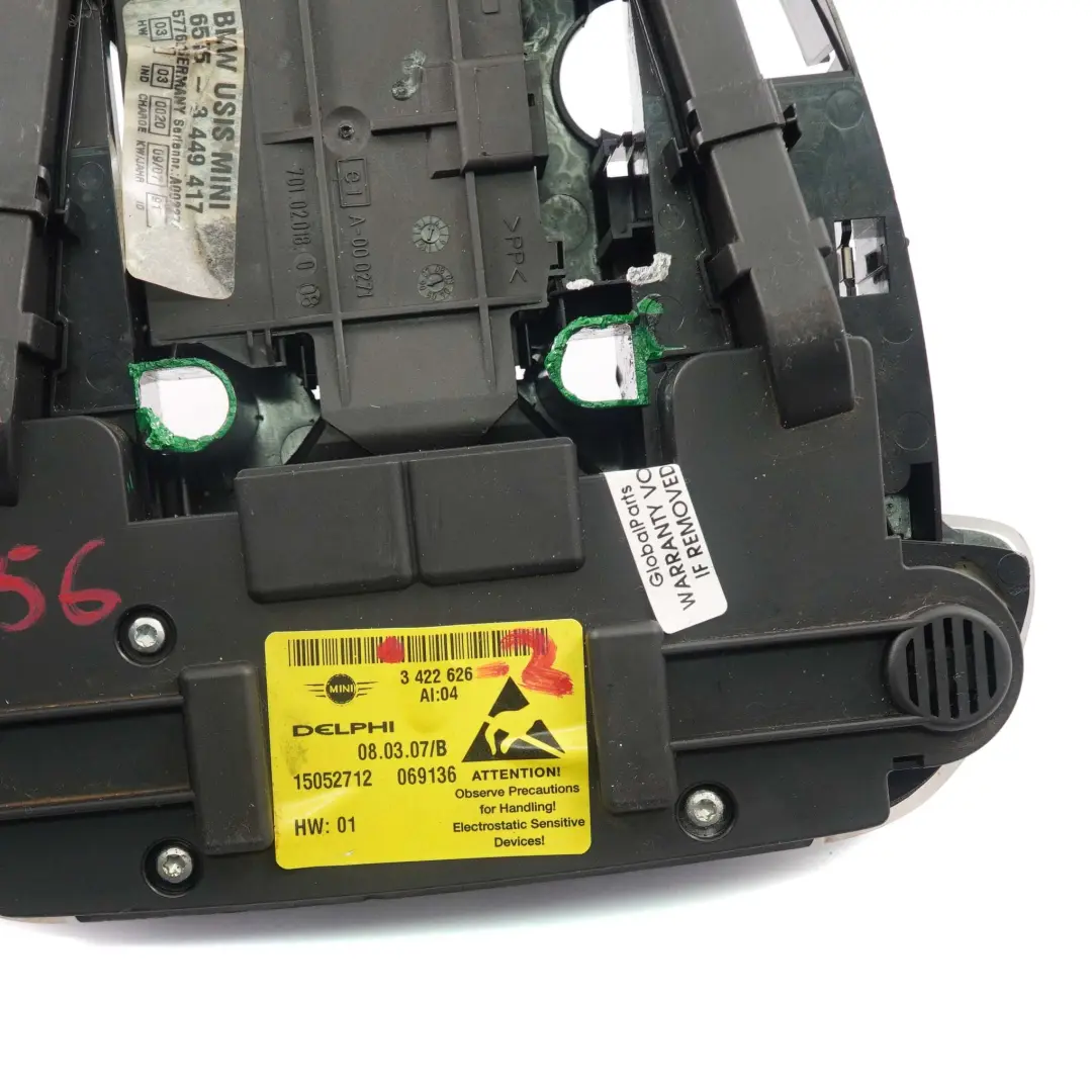 Mini Cooper R55 R56 R60 Interrupteur D'éclairage Intérieur Toit Noir - SKU 3422626-2 - Numéro de pièce 3422626