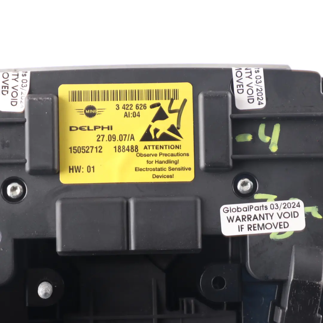 Interior Roof Light Sunroof Switch Panel Grey to Mini Cooper R55 R56 R60 with Part number 3422626 Mini Cooper R55 R56 R60 Interior Roof Light Sunroof Switch Panel Grey - SKU 3422626-4 - Part number 3422626