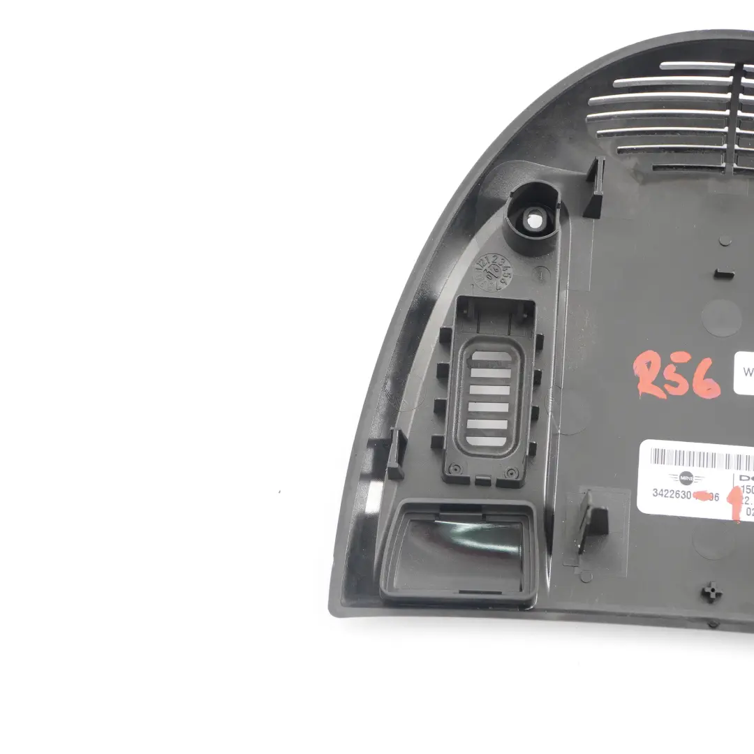 Blende Bedieneinheit Dach Schwarz für Mini R55 R56 R60 R61 mit Teilenummer 3422630 Mini R55 R56 R60 R61 Blende Bedieneinheit Dach Schwarz - SKU 3422630-1 - Teilenummer 3422630