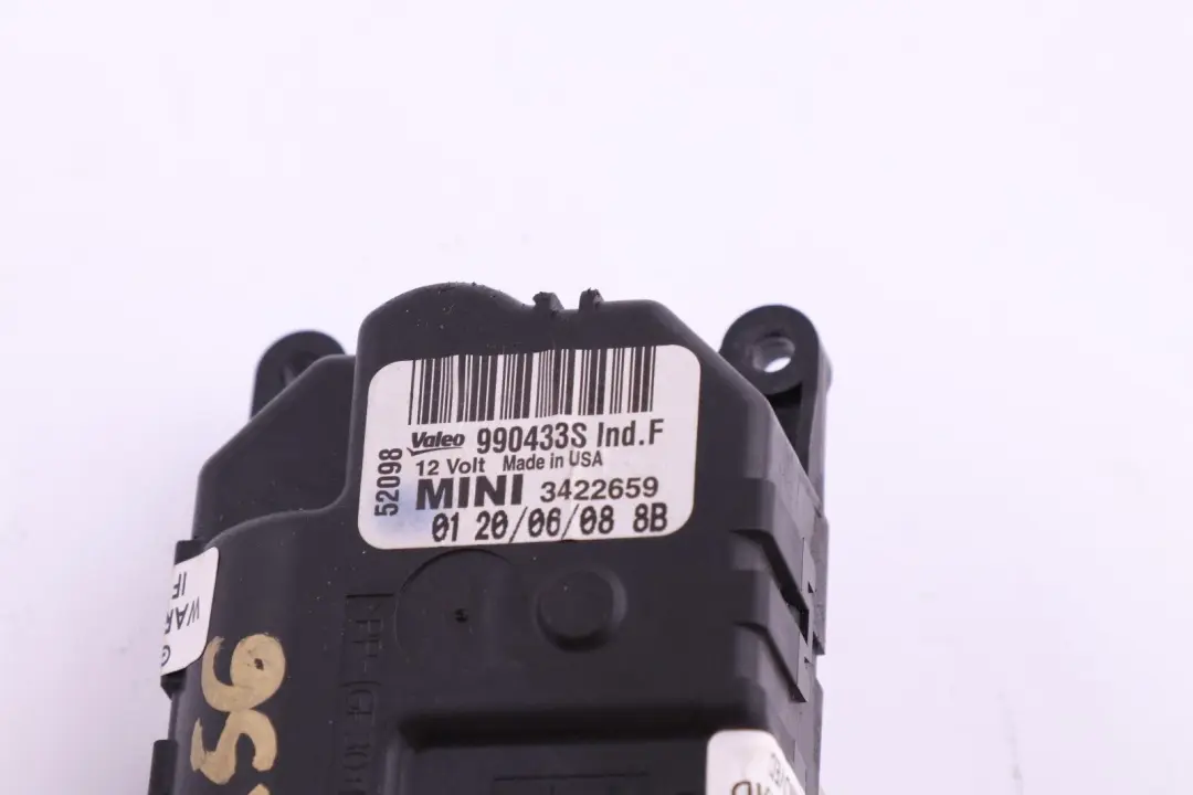 Aire Acondicionado Recirculacion Actuador para Mini Cooper R55 R56 con número de pieza 3422659 Mini Cooper R55 R56 Aire Acondicionado Recirculacion Actuador - SKU 3422659 - Número de pieza 3422659