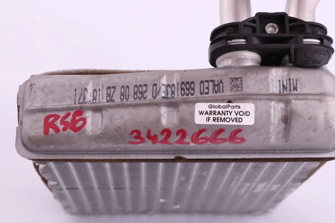 Conditioning Heater Radiator to Mini Cooper One R55 R56 R57 Air with Part number 64113422666 Mini Cooper One R55 R56 R57 Air Conditioning Heater Radiator - SKU 3422666 - Part number 64113422666