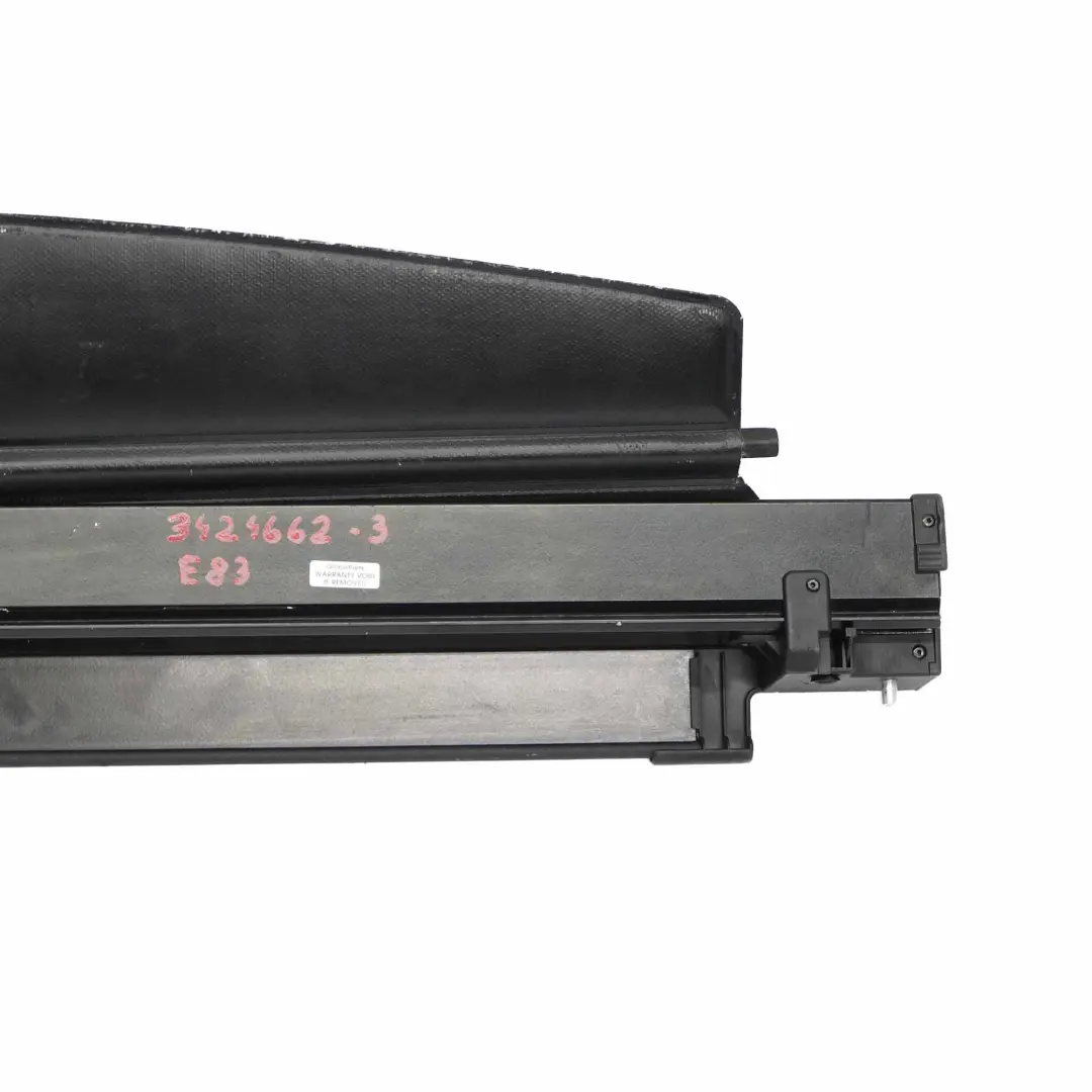 Tenda Rullo Vista Portabagagli Bagagliaio Nero Antracite per BMW X3 E83 con numero di parte 3424662 BMW X3 E83 Tenda Rullo Vista Portabagagli Bagagliaio Nero Antracite - SKU 3424662-3 - Numero di parte 3424662