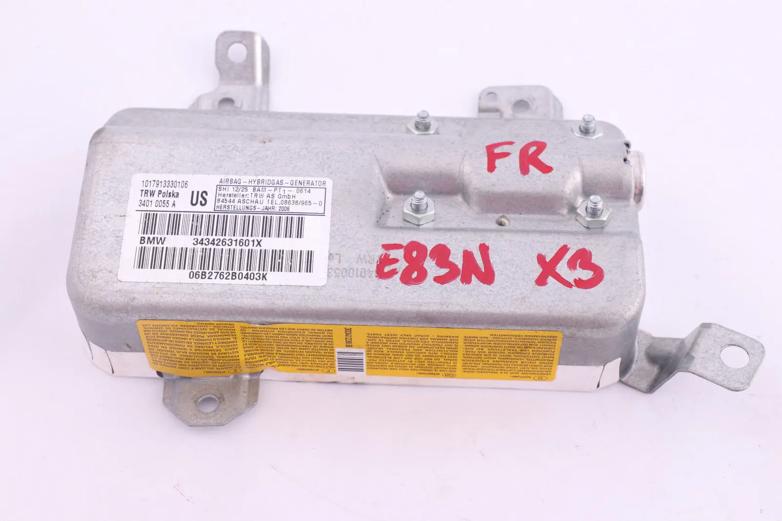 BMW X3 E83 LCI Front Door Air Module Control Unit Right O/S 3426316