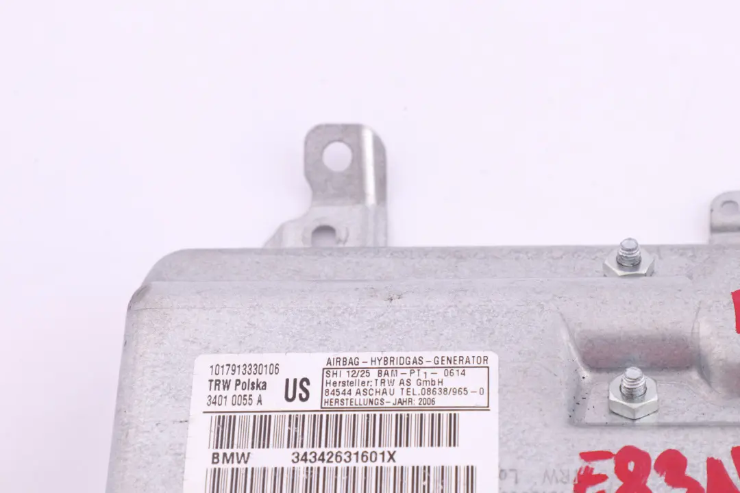 Poduszka Powietrzna Drzwi Prawy Przód do BMW X3 E83 o numerze 3426316 BMW X3 E83 Poduszka Powietrzna Drzwi Prawy Przód - SKU 3426316 - Numer Części 3426316