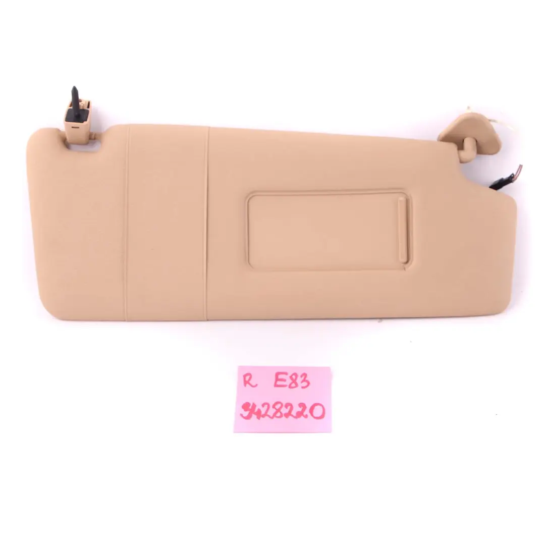 Sonnenblende Spiegel Beleuchtet Rechts Sandbeige für BMW X3 er E83 LCI mit Teilenummer 3428220 BMW X3 er E83 LCI Sonnenblende Spiegel Beleuchtet Rechts Sandbeige - SKU 3428220 - Teilenummer 3428220