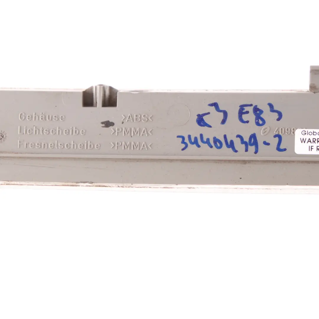 Third Stoplamp Stop Lamp Brake Light White Rear Additional to BMW X3 E83 with Part number 3440439 BMW X3 E83 Third Stoplamp Stop Lamp Brake Light White Rear Additional - SKU 3440439-4 - Part number 3440439