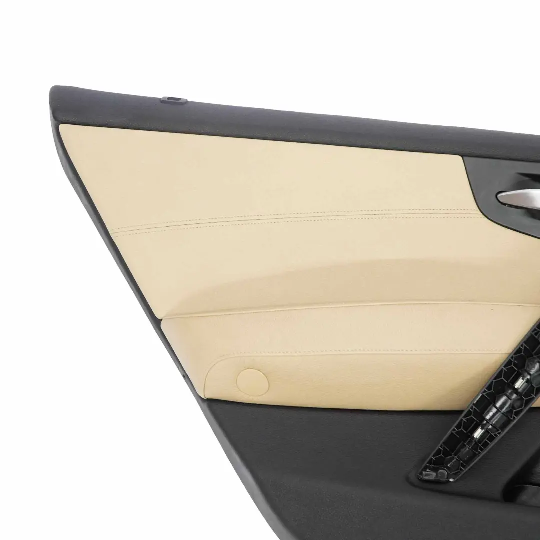 BMW X3 E83 LCI Garniture de Porte Arriere A Gauche Cuir Noir Sandbeige - SKU 3442073-1 - Numéro de pièce 3442073