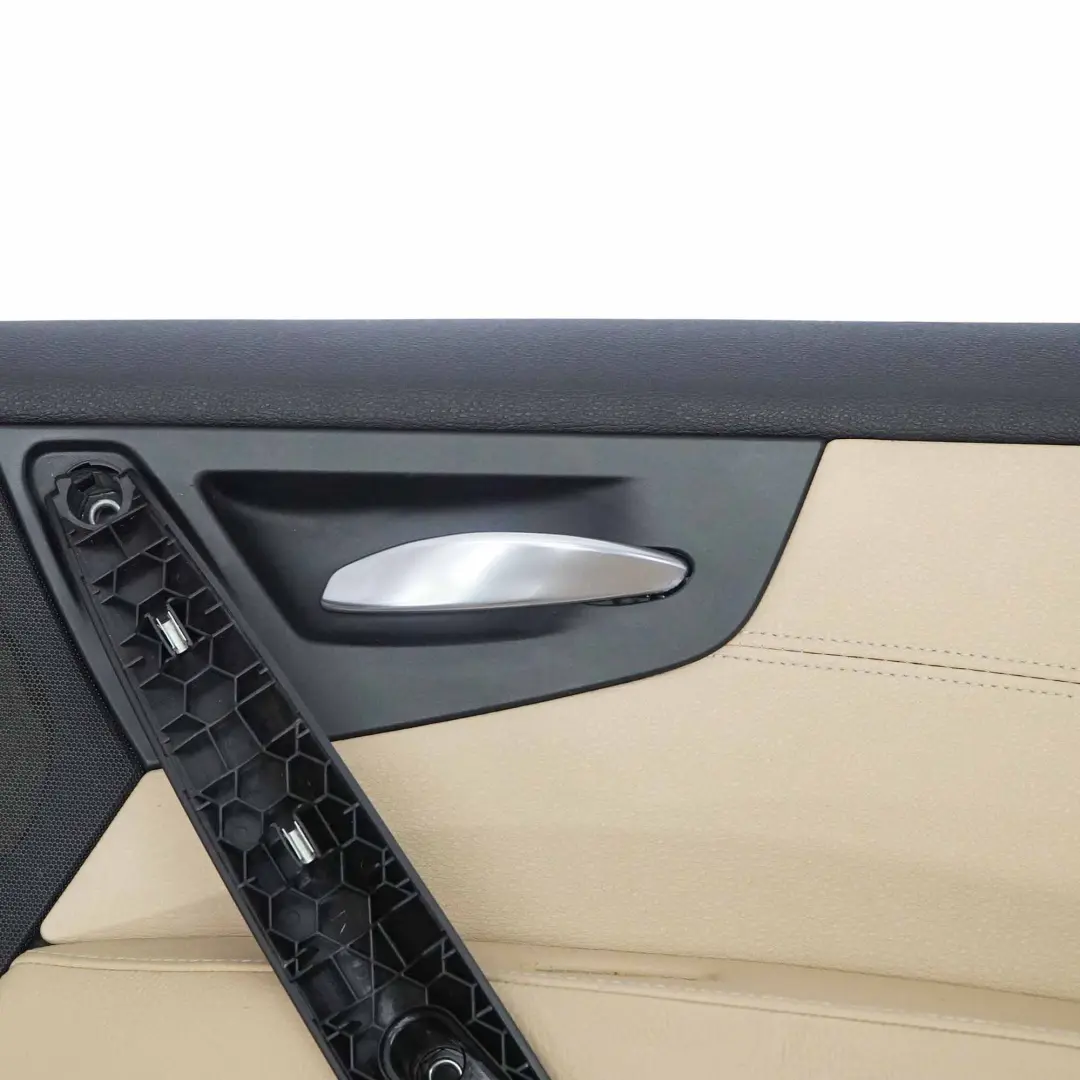 BMW X3 E83 LCI Garniture de Porte Arriere A Droite Cuir Noir Sandbeige - SKU 3442074-2 - Numéro de pièce 3442074