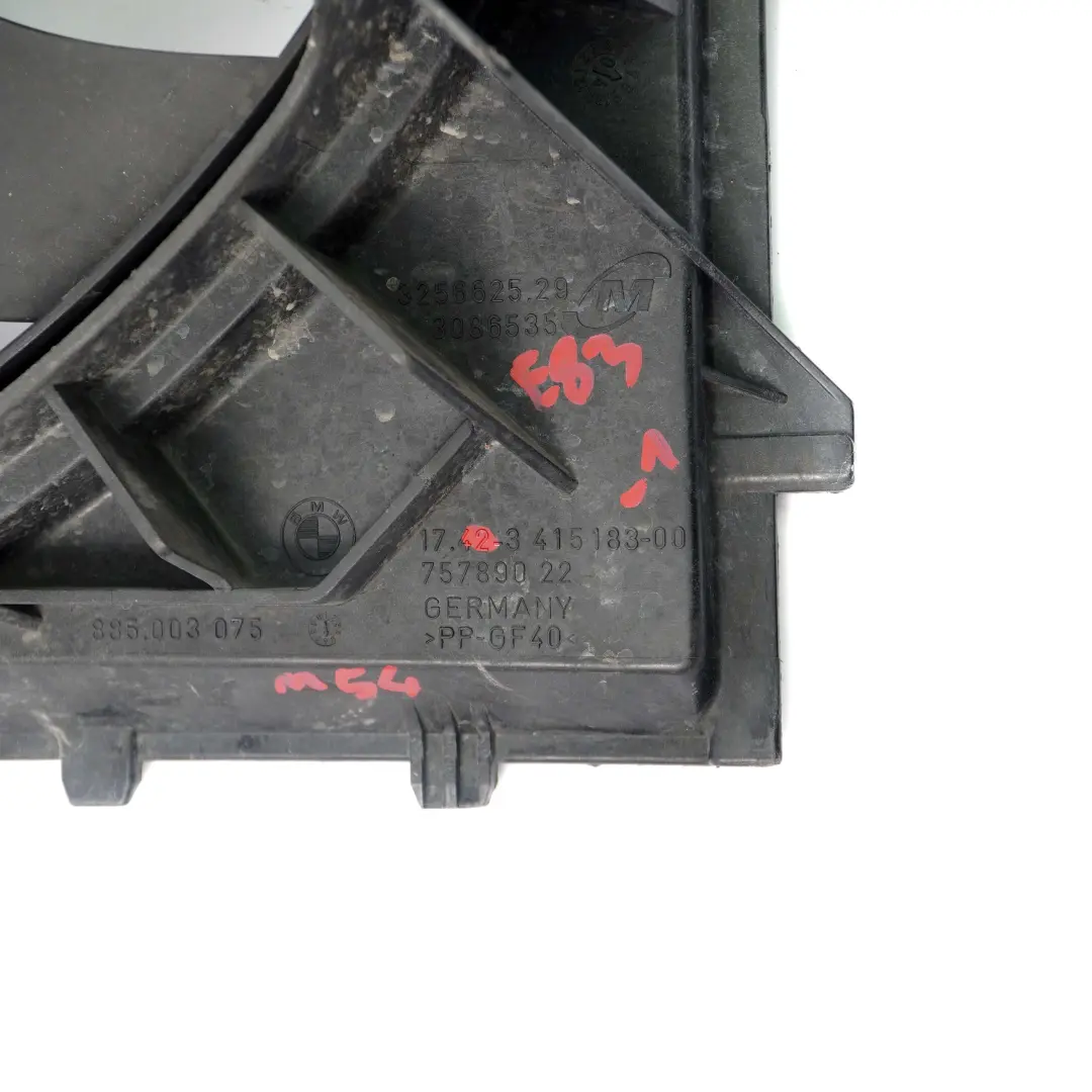 Cooling Fan Housing Shroud 600W 3415183 to BMW X3 E83 Engine with Part number 3415181 BMW X3 E83 Engine Cooling Fan Housing Shroud 600W 3415183 - SKU 3442089-1 - Part number 3415181