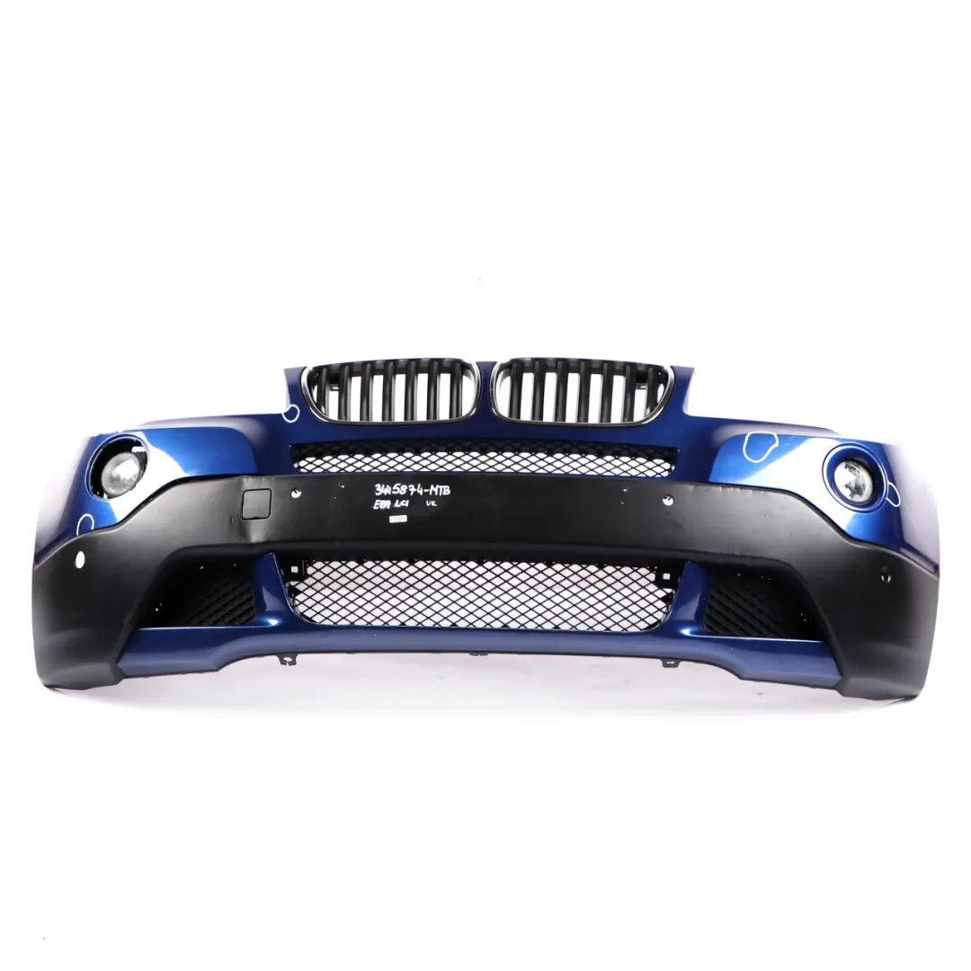 Front Bumper Trim Panel PDC Montegoblau Blue Metallic - A51 to BMW X3 E83 LCI with Part number 3445874 BMW X3 E83 LCI Front Bumper Trim Panel PDC Montegoblau Blue Metallic - A51 - SKU 3445874-MTB - Part number 3445874