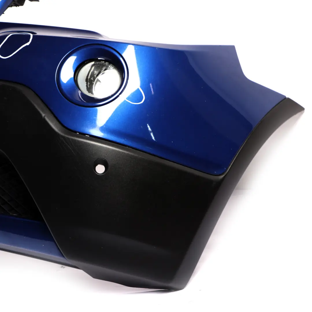 Front Bumper Trim Panel PDC Montegoblau Blue Metallic - A51 to BMW X3 E83 LCI with Part number 3445874 BMW X3 E83 LCI Front Bumper Trim Panel PDC Montegoblau Blue Metallic - A51 - SKU 3445874-MTB - Part number 3445874