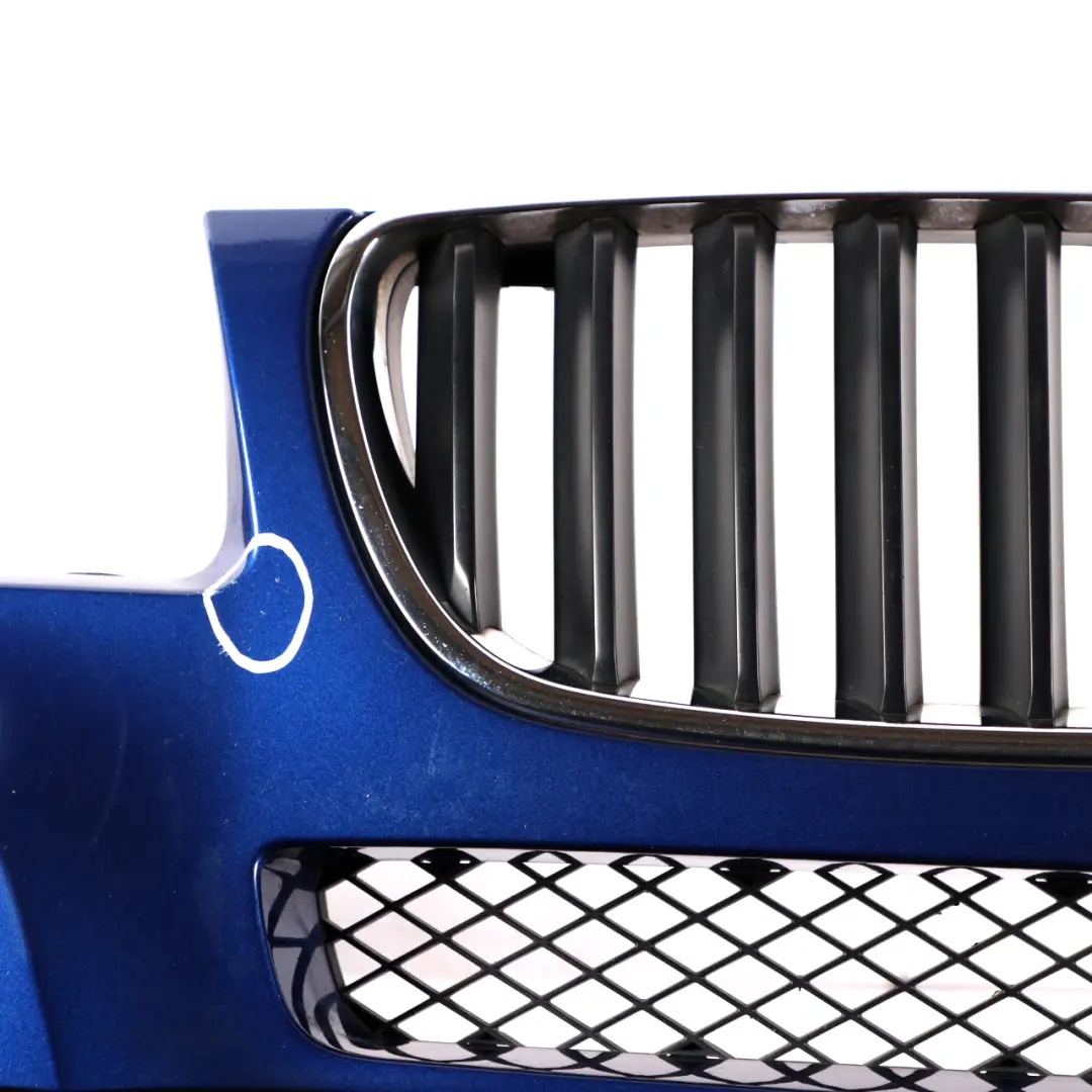 Front Bumper Trim Panel PDC Montegoblau Blue Metallic - A51 to BMW X3 E83 LCI with Part number 3445874 BMW X3 E83 LCI Front Bumper Trim Panel PDC Montegoblau Blue Metallic - A51 - SKU 3445874-MTB - Part number 3445874
