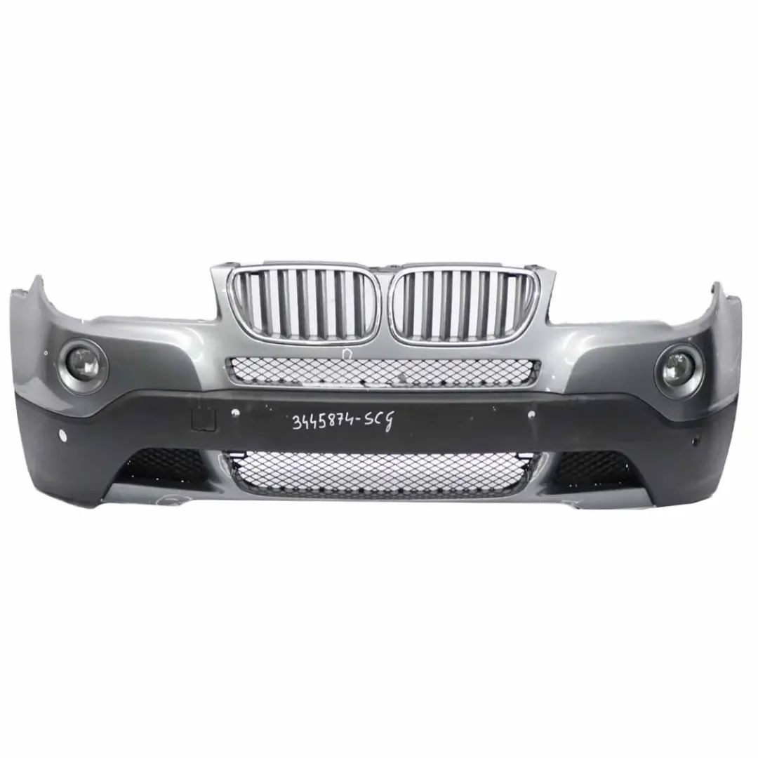 Front Bumper BMW X3 E83 LCI Complete Trim Panel PDC Spacegrau Space Grey - A52 to with Part number 3445874 Front Bumper BMW X3 E83 LCI Complete Trim Panel PDC Spacegrau Space Grey - A52 - SKU 3445874-SCG - Part number 3445874