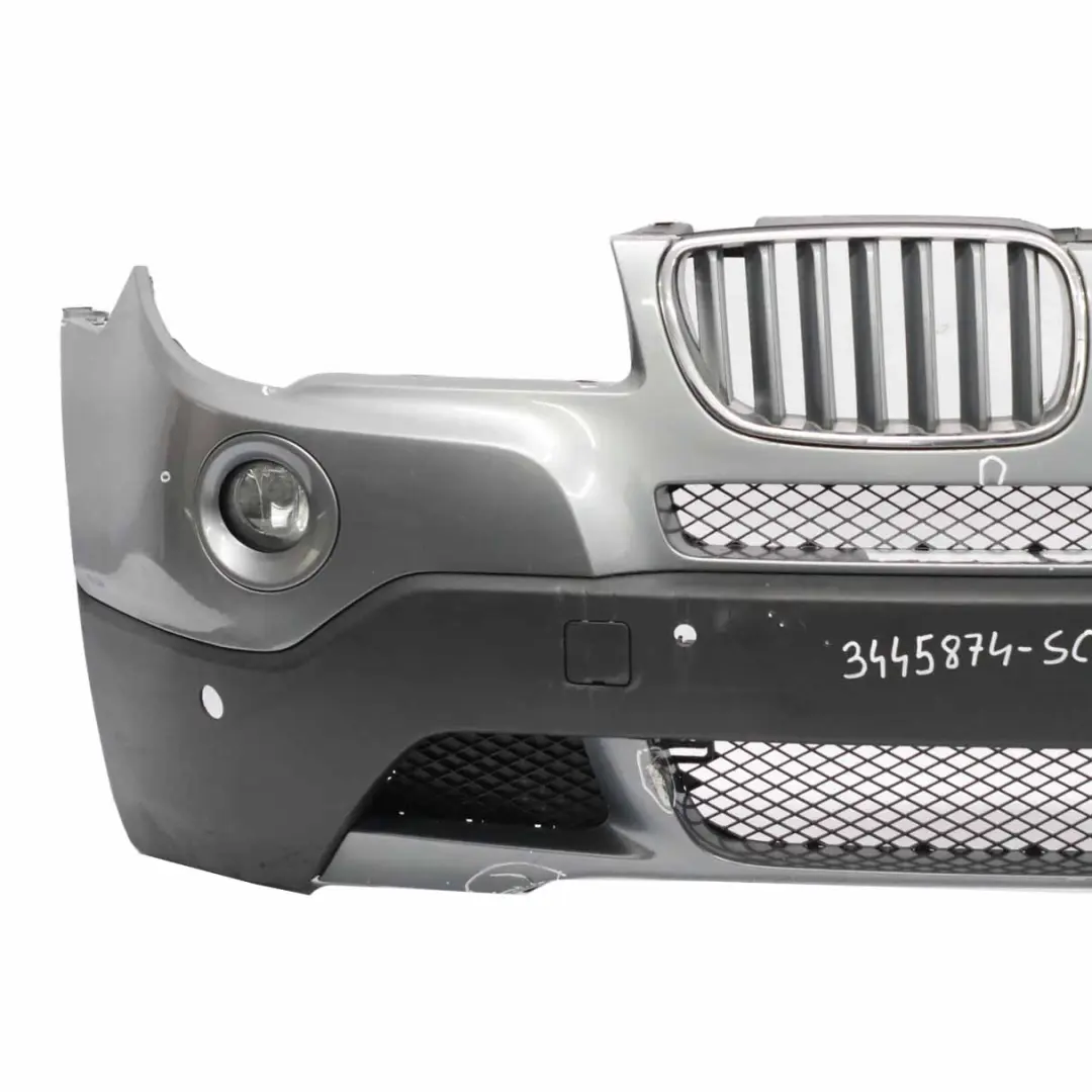  Front Bumper BMW X3 E83 LCI Complete Trim Panel PDC Spacegrau Space Grey - A52 - SKU 3445874-SCG - Part number 3445874