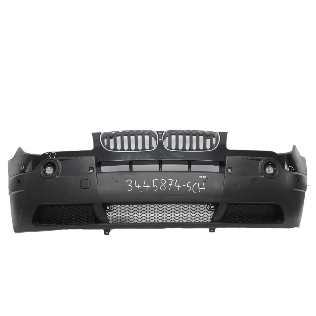 Complete Front Bumper PDC Schwarz 2 Black - 668 to BMW X3 E83 LCI with Part number 3445874 BMW X3 E83 LCI Complete Front Bumper PDC Schwarz 2 Black - 668 - SKU 3445874-SCH - Part number 3445874