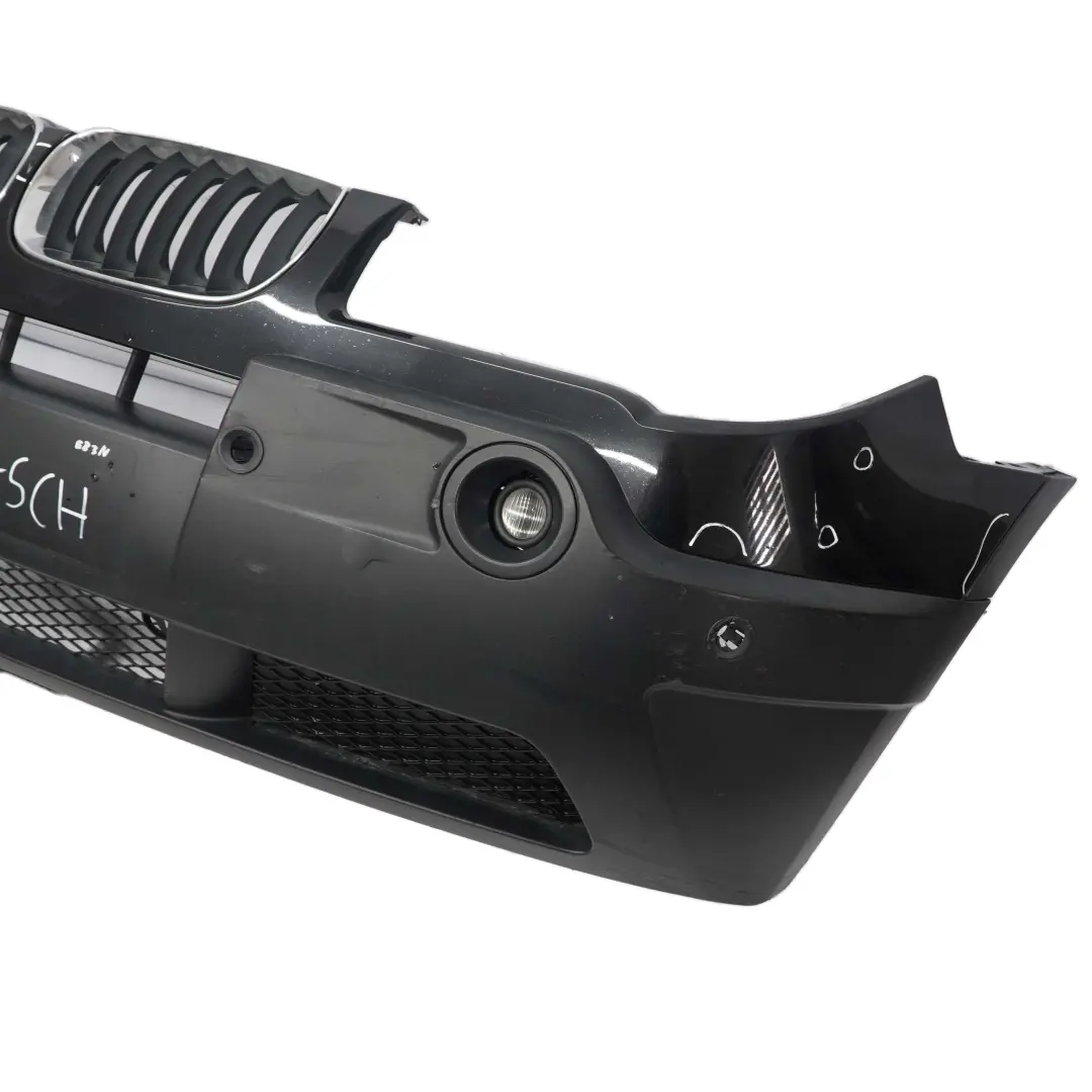 BMW X3 E83 LCI Complete Front Bumper PDC Schwarz 2 Black - 668 - SKU 3445874-SCH - Part number 3445874