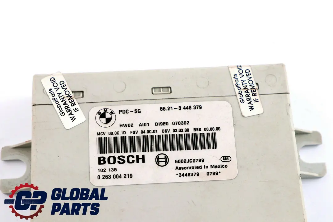 Control Unit PDC Parking Sensor Module to Mini R55 R56 R57 R58 R60 R61 with Part number 3448379 Mini R55 R56 R57 R58 R60 R61 Control Unit PDC Parking Sensor Module - SKU 3448379 - Part number 3448379