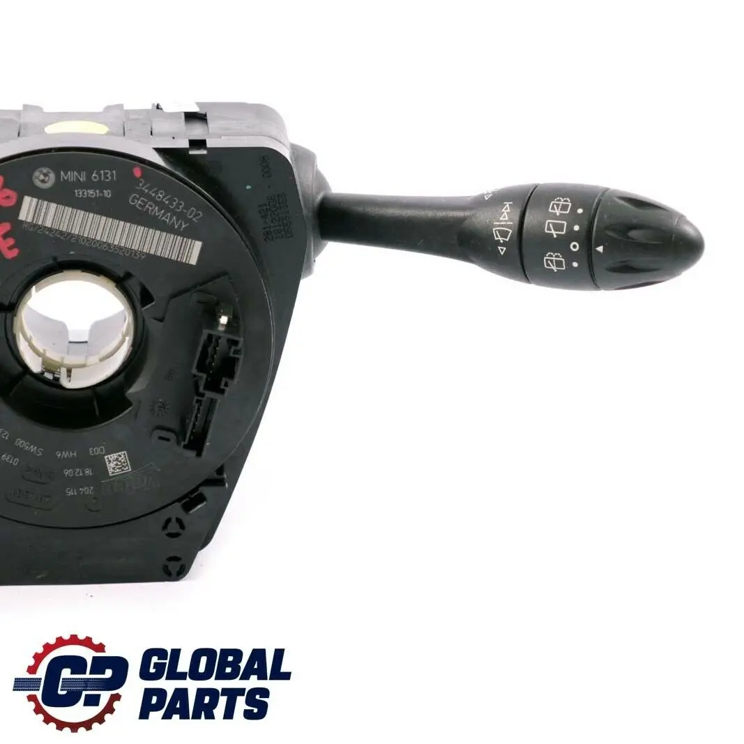 Steering Column Switch Cluster Wiper Stalk Xenon to Mini R56 with Part number 3448433 Mini R56 Steering Column Switch Cluster Wiper Stalk Xenon - SKU 3448433 - Part number 3448433