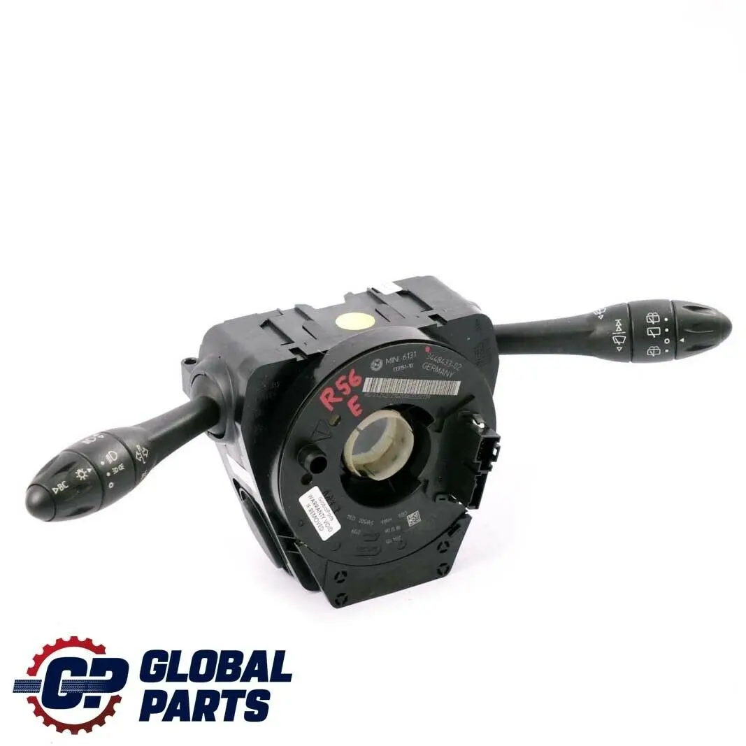 Columna De Direccion Interruptor Cluster Limpiaparabrisas Xenon para Mini R56 con número de pieza 3448433 Mini R56 Columna De Direccion Interruptor Cluster Limpiaparabrisas Xenon - SKU 3448433 - Número de pieza 3448433