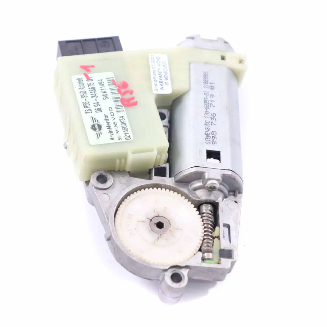 Mini Cooper R55 R56 R60 R61 Mecanisme de Toit Ouvrant - SKU 3448675-1 - Numéro de pièce 3448675