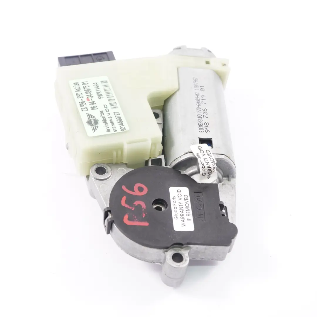  Moteur D'Entraînement De Toit Ouvrant Mini Cooper R55 R56 R60 R61 Panoramique - SKU 3448675 - Numéro de pièce 3448675