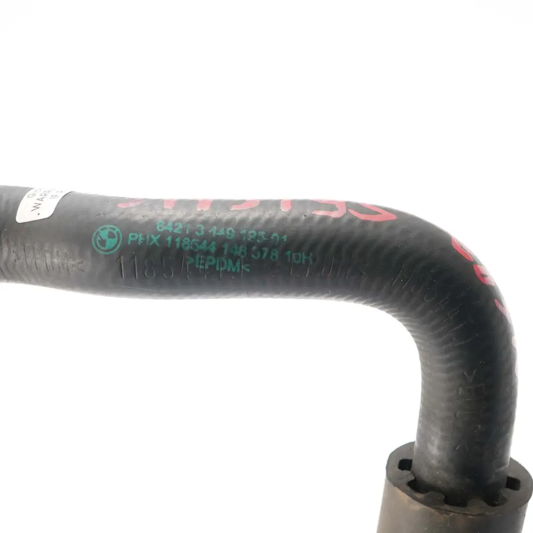 Engine Inlet Hose BMW X3 E83 LCI 2.5si 3.0si N52N Coolant Valve Pipe - SKU 3449195 - Part number 3449195