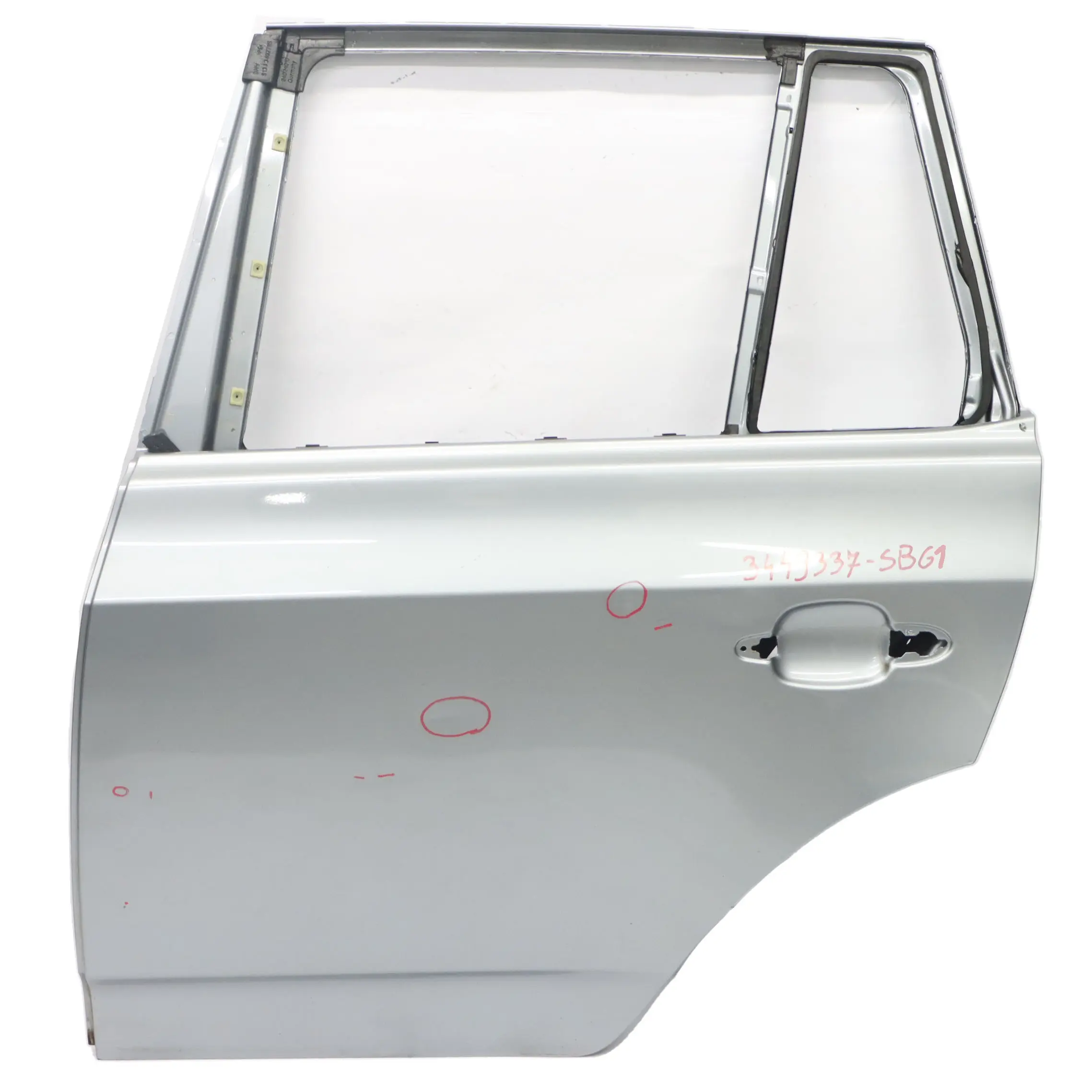 BMW X3 E83 Porta posteriore sinistra Silbergrau Grigio Argento Metallizzato A08