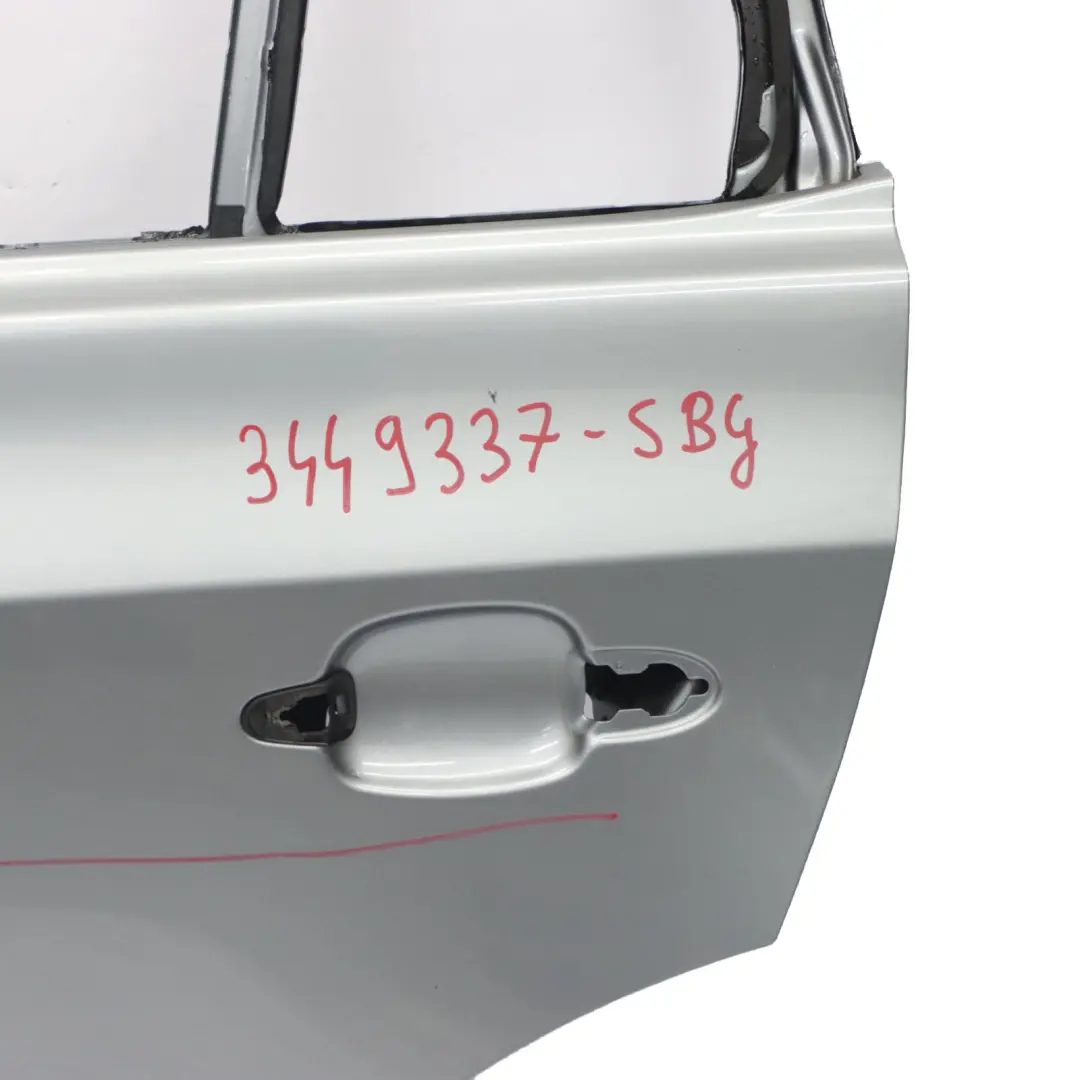 BMW X3 E83 Puerta Trasera Izquierda Silbergrau Gris Plata Metalizado - A08 - SKU 3449337-SBG - Número de pieza 3449337