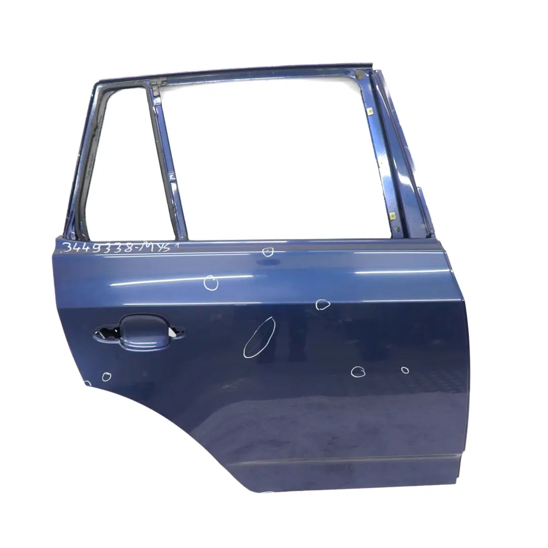 Puerta Trasera Derecha Mysticblau Mystic Blue Metallic - A07 para BMW X3 E83 con número de pieza 3449338 BMW X3 E83 Puerta Trasera Derecha Mysticblau Mystic Blue Metallic - A07 - SKU 3449338-MYS1 - Número de pieza 3449338