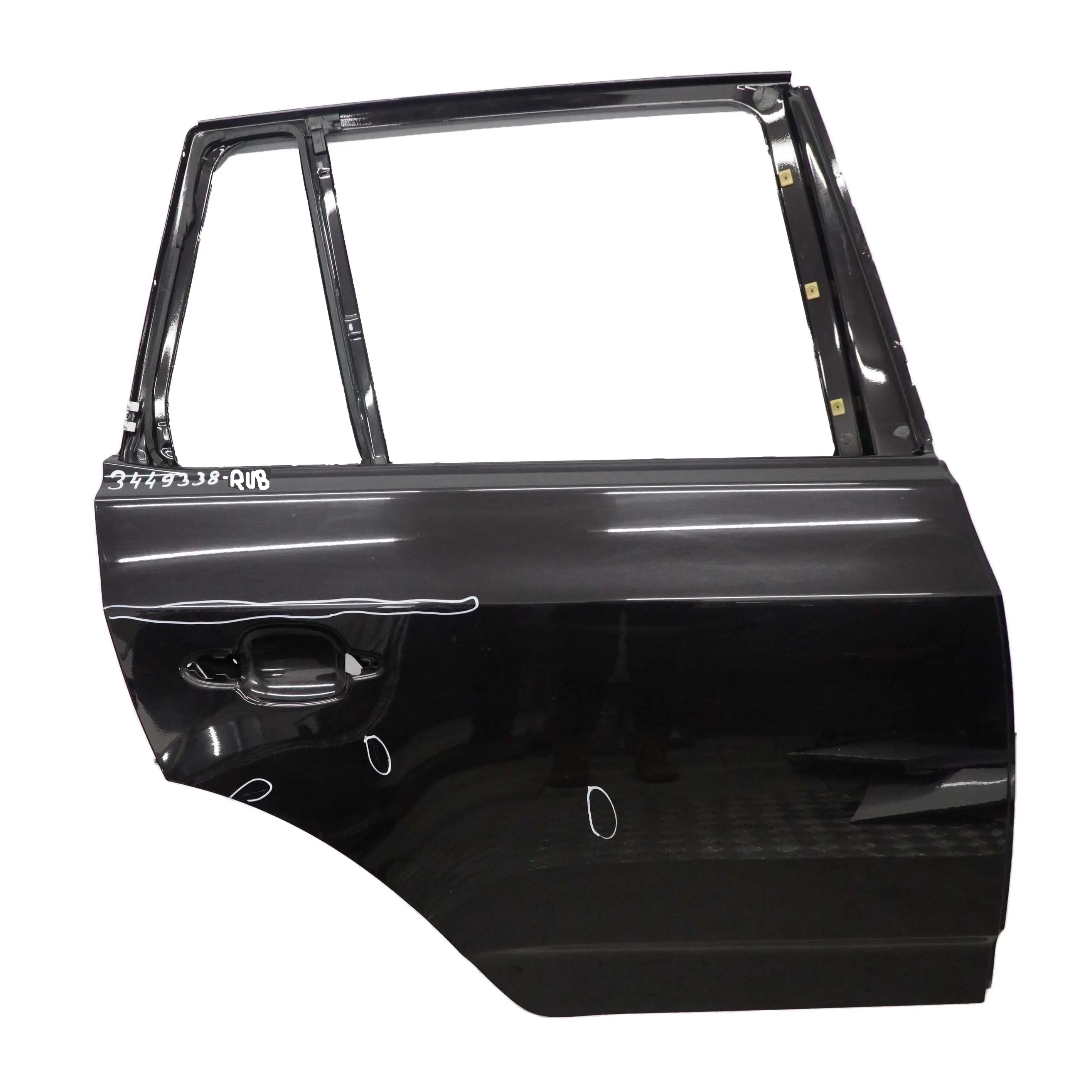 BMW X3 E83 Porta Posteriore Destra Rubinschwarz Ruby Black Metallic - S23